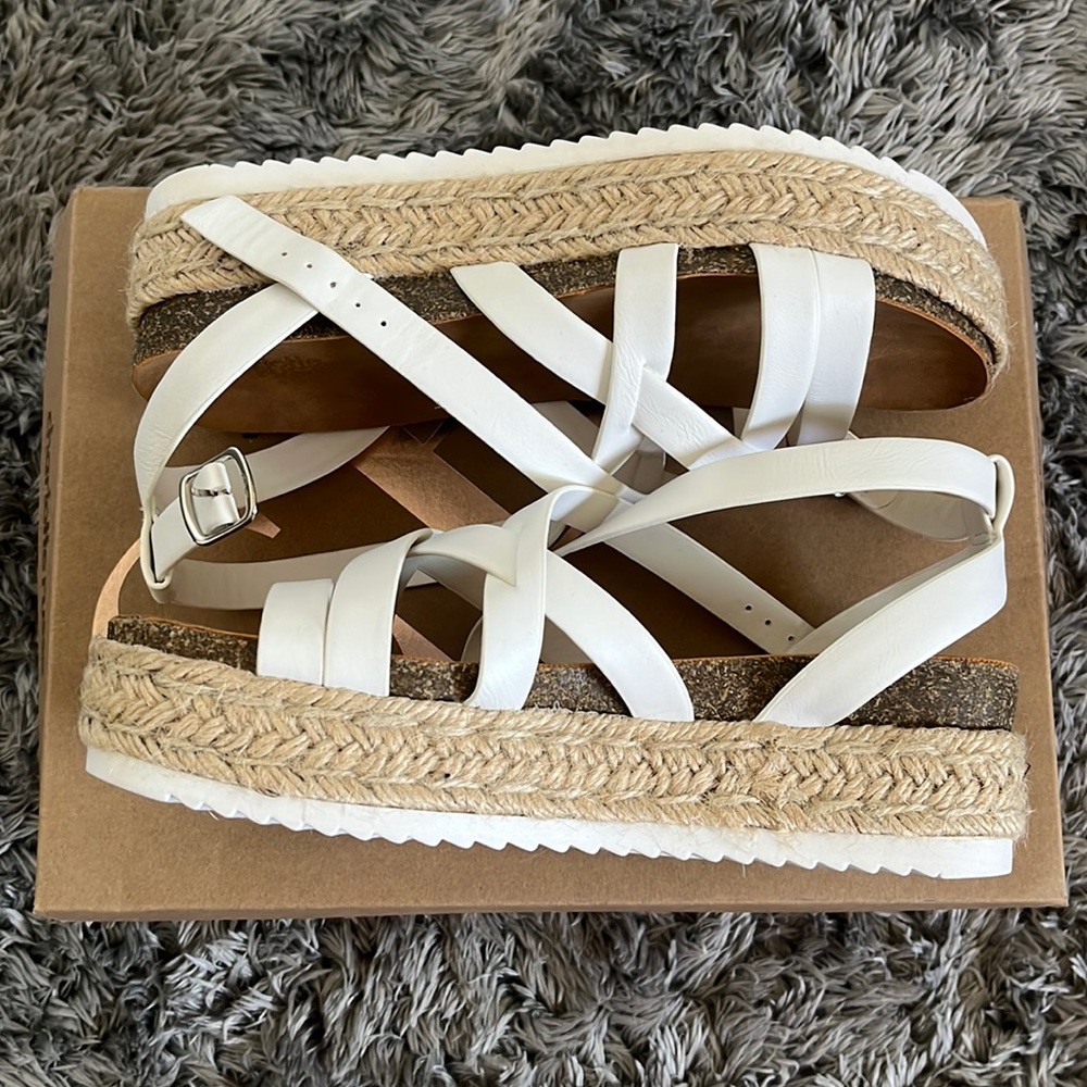 White Strap Sandals